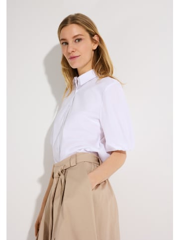 More & More trendy Puffärmel-Bluse in white