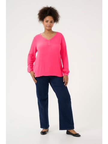KAFFE curve Langarm-Bluse KCami Regular fit in Raspberry