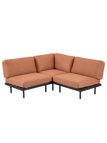home24 home24 Outdoor-Ecksofa Typ C - Beige - Olefin & Aluminium - 172 x 80 x 172 cm in Lachs
