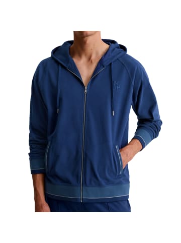 Marc O'Polo Heavy Jersey Zipper Hoody in Dunkelblau