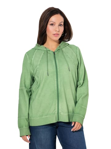 Ulla Popken Sweatjacke in apfelgrün