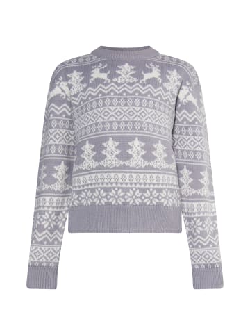 MO Pullover in Grau Weiss