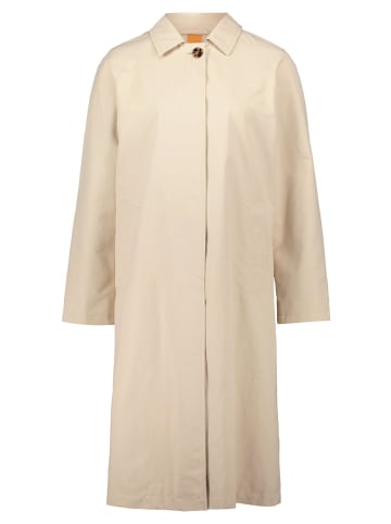 AMBER & JUNE Übergangsmantel mit Kragen in Stone Beige