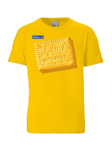 Logoshirt T-Shirts Leibniz Keks in gelb