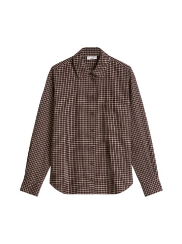 Marc O'Polo DENIM Karierte Bluse relaxed in Schwarz