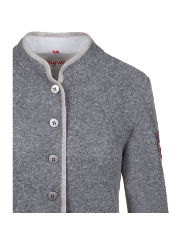 Almgwand Trachtenjacke Jachköpfl in Grau