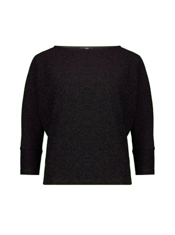 Zero Langarm-Shirt im Glitzer-Look in Black Beauty