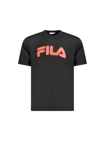 Fila Schwarzes Baumwoll-T-Shirt