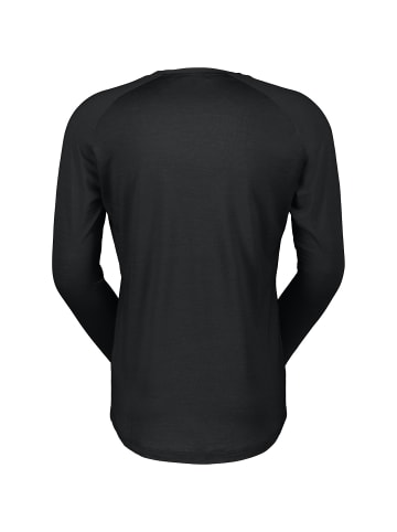 SCOTT M DEFINEDMERINO L/SL TEE in Schwarz