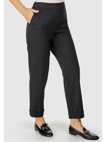 HELMIDGE Stoffhose Pants in dunkel grau