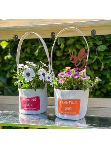 UNUS Pflanzbeutel aus Jute 6er Set in Bunt