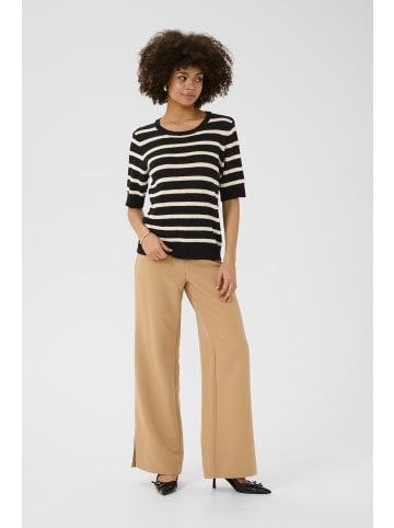 CULTURE Strickpullover CUmesa Relaxed fit in Black/Whitecap Stripe