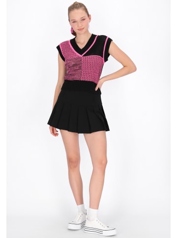 myMo Women Vest in black pink