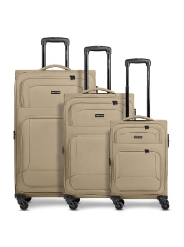 Smartbox Edition 04 4 Rollen Kofferset 3-teilig mit Dehnfalte in beige