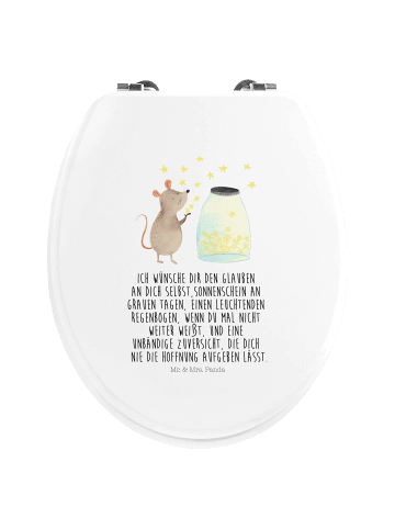 Mr. & Mrs. Panda klo deckel Maus Sterne mit Spruch in Weiß