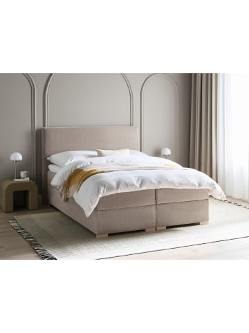 Beliani Boxspring Bett MAJOR in Beige - (W) 151 x (H) 109 x (L) 212 cm