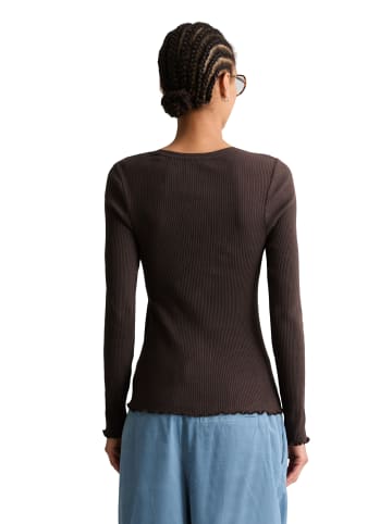 Marc O'Polo DENIM Longsleeve slim in Espresso Brown