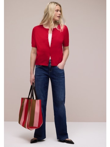 Street One Cardigan in Unifarbe in Rot