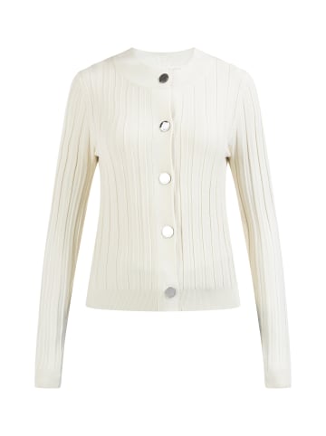DreiMaster Klassik Damen Strickjacke Mit Knöpfen in Hellbeige