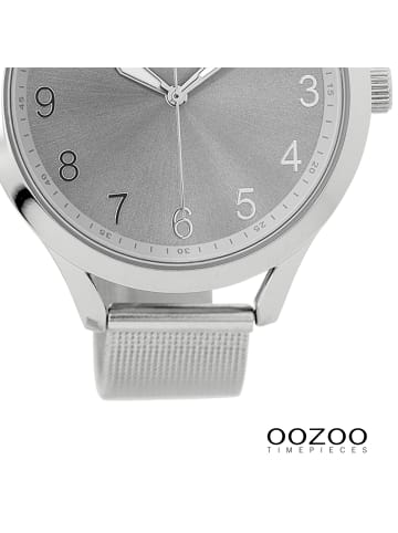 Oozoo Analog-Armbanduhr Oozoo Timepieces silber groß (ca. 42mm)