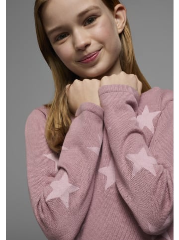 Kidsworld Strickpullover in rosa gemustert