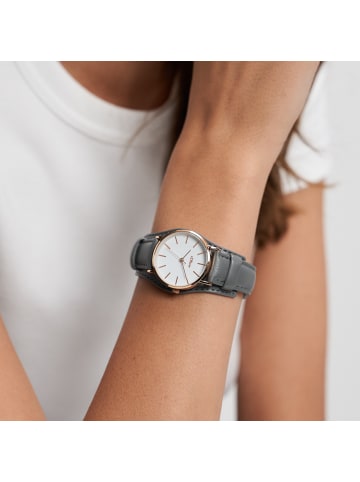 s.Oliver Armbanduhr Flexible Time in grau