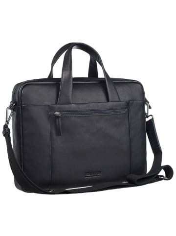 Leonhard Heyden Hamburg Aktentasche 38 cm Laptopfach schwarz