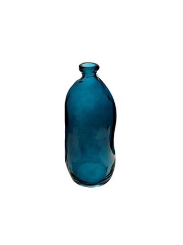 Atmosphera Créateur d'intérieur Glaseinsatz mit geometrischer Form in Blau, (B) 13 x (H) 35 x (L) 13 cm