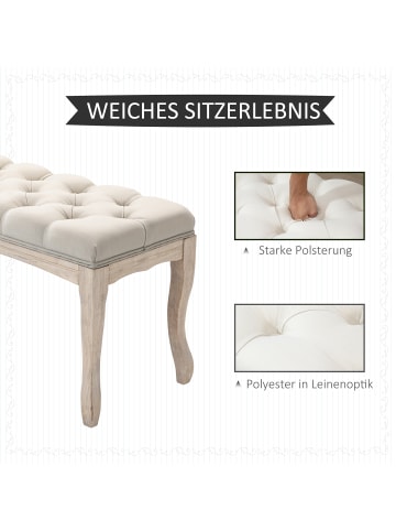 HOMCOM Polsterbank-110B x 40T x 48H cm-Beige