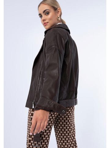 Wittchen Natural leather jacket in Dark brown