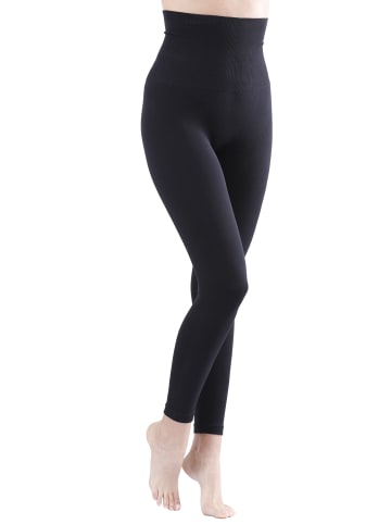 Yenita® Slim Leggings Seamless Form-Leggings in Schwarz