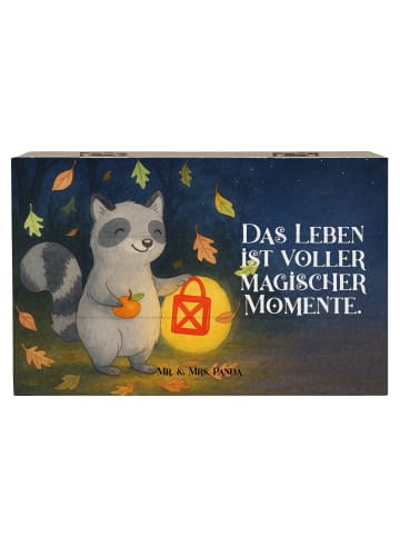 Mr. & Mrs. Panda Schatulle Waschbär Laterne Design mit Spruch in Weiß
