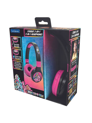 Lexibook Monster High 2-in-1 Bluetooth® & Kabel-Kopfhörer faltbar