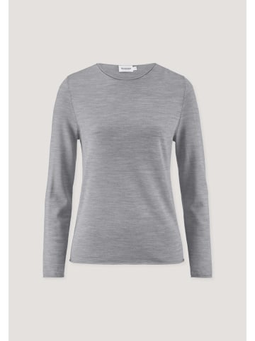 Hessnatur Strick Pullover in hellgrau