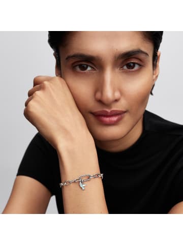 Pandora Mini Charm-Anhänger Weiße Taube Silber