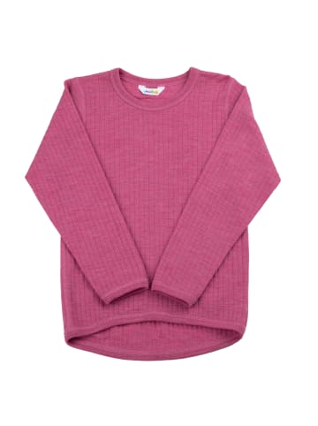 Joha Langarmshirt aus Merinowolle in pink