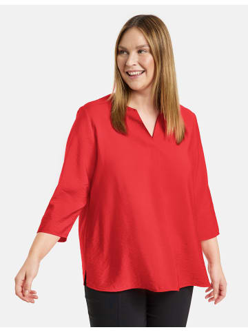 SAMOON Bluse 3/4 Arm in Power Red