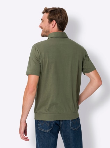 Sieh an! Kurzarm-Poloshirt in khaki