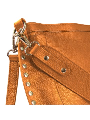 Toscanto Toscanto Schultertasche, Umhängetasche Leder tan, braun ca. 36cm