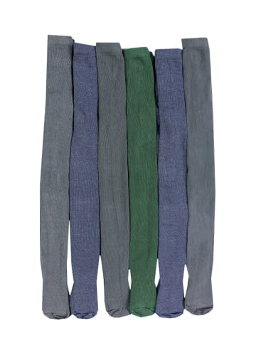 TupTam Baby Jungen Strickstrumpfhose 6er Pack in grün/grau