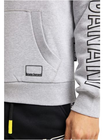 Bruno Banani Hoodie ohne Reißverschluss WEST in Grau / Melange