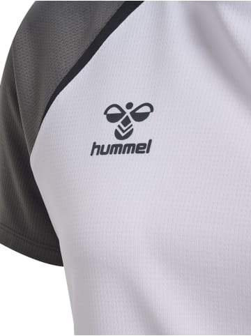 Hummel T-Shirt Hmllead Damen in WHITE/STEEL GRAY