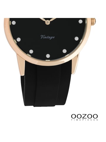 Oozoo Analog-Armbanduhr Oozoo Vintage Series schwarz mittel (ca. 38mm)