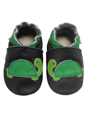 Bemesu Baby Krabbelschuhe aus Leder, weiche Lauflernschuhe mit rutschfester Sohle