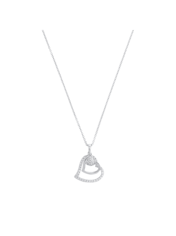 s.Oliver Kette mit Anhänger Silber 925, rhodiniert in Silber