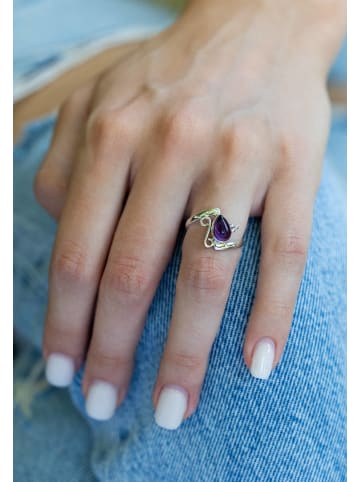 mantraroma 925er Silber - Ringe mit Amethyst