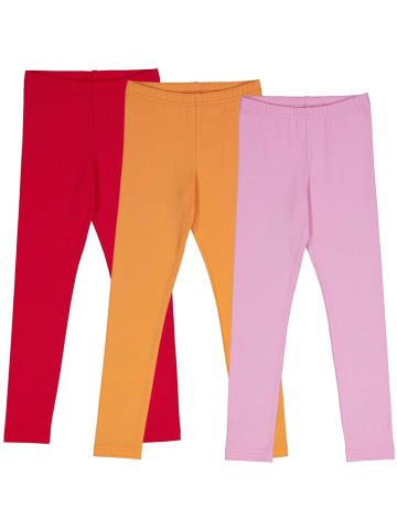 Fred´s World by GREEN COTTON Leggings 3er-Pack in Tangarine/Salsa/Pastel