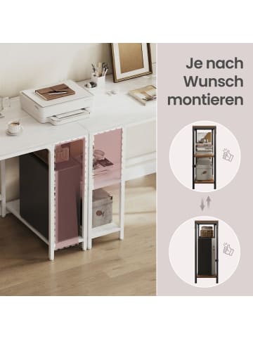 VASAGLE Schreibtisch Barnet in Weiß - (B)100 x (H)76 x (T)50 cm
