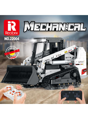 COFI 1453 Reobrix 22004 RC Kompaktlader 1366 Teile 35 cm ab 14 in Grau Schwarz