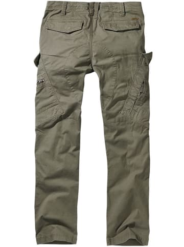 Brandit Cargohose "Adven Slim Fit Pants" in Grün
